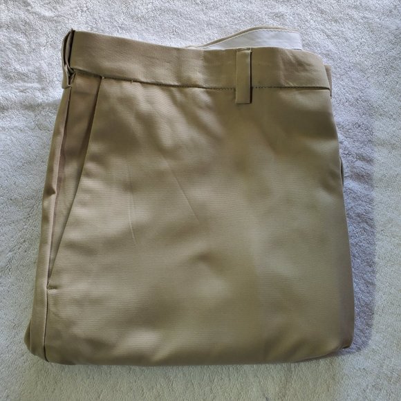 HAGGAR Khaki Classic Fit Dress Pants, 36W X 34L - Picture 6 of 6